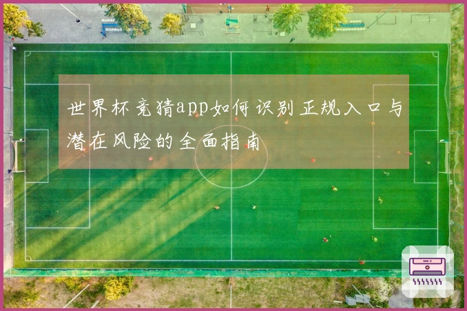 世界杯竞猜app如何识别正规入口与潜在风险的全面指南